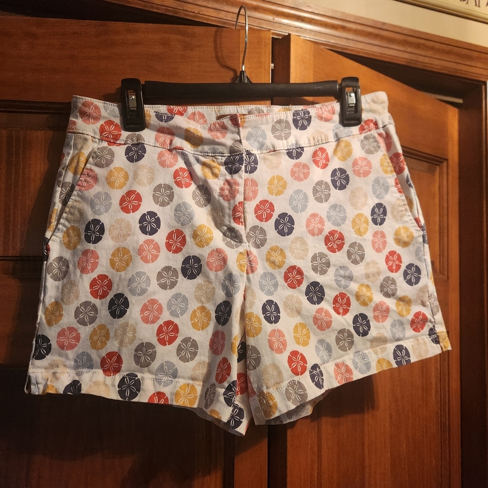 recreation womens muilt-color sand dollar chino shorts size 12P